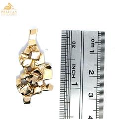 Gold Nugget Pendant 14K Yellow Gold